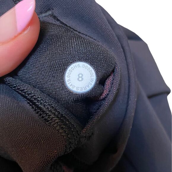 Lululemon Womens Size 8 Wunder Under High Rise Tight Black Red Ombré Speckle New - Picture 3 of 8
